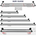 thumbnail image 4 of DEROFIT Double Curtain Rods for Windows 28 to 48 inches,1 inch Wrap Around Telescoping Curtain Rod for Patio, Indoor & Outdoor, Matte Black, 4 of 8