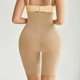thumbnail image 4 of Limited Stock,Womens Shaping Pants, Enhanced Crotch Buttocks, Flat Angle, Solid Color, Body Conforming, Workout, Slim Fit, Seamless, Compression, Leggings Modern Fit|Nylon,Spandex,Beige, 4 of 7