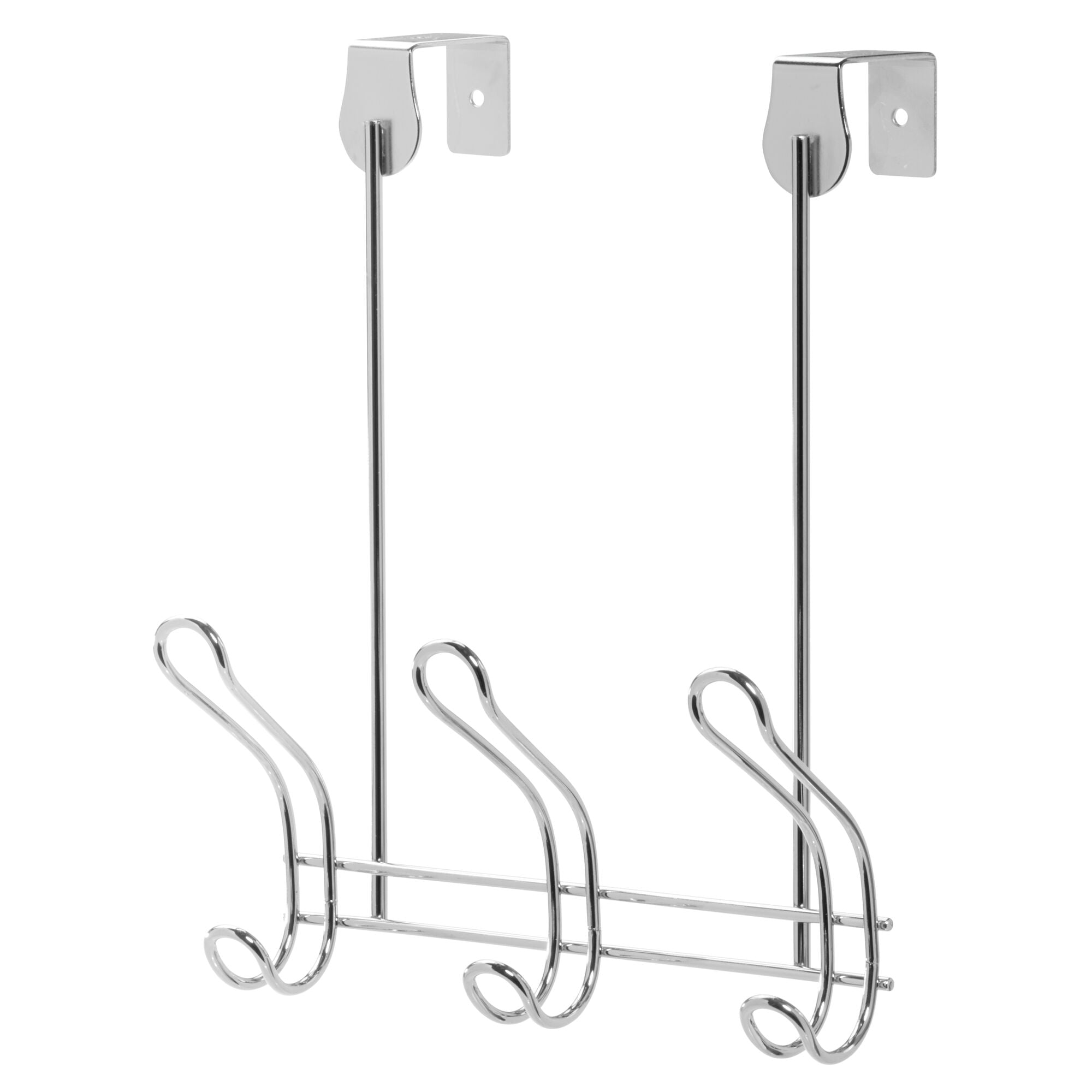 Mainstays Over the Door 3 Hook Rack, Chrome