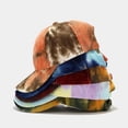 thumbnail image 2 of CoCopeanut Mode Korduroi Uniseks Pria Wanita Topi Surya Celup Dasi Topi Bisbol Dapat Disesuaikan Topi Hip Hop Kuncir Kuda Berantakan Topi Roti Musim Panas Musim Gugur, 2 of 6