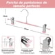 thumbnail image 2 of 30 Piezas Ganchos con Pinzas para Pantalones y Faldas - Perchas con Clip Antideslizante, Acero Inoxidable con Goma Protectora - Organizador de Jeans y Ropa sin Arrugas Gancho Giratorio (Rosa), 2 of 7