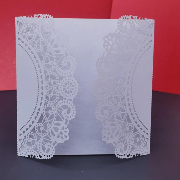 Tarjetas de invitación cuadradas de 10 piezas, tarjetas de felicitación de boda con sobre, tarjetas de regalo personalizadas para fiesta