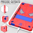 thumbnail image 2 of TECH CIRCLE Cute Spider Case for Samsung Galaxy Tab S6 Lite 10.4" Tablet 2020 (Model SM-P610 /SM-P615) - Heavy Duty Protection Protective Rugged Kids Cover Case with Stand / Shoulder Strap, Red+Blue, 2 of 5