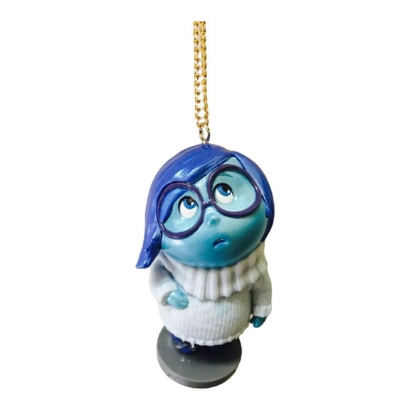 Inside Out Sadness 3" PVC Ornament Figurine Charm Dangler Gift Figure Dangler