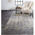 thumbnail image 3 of 8' X 11' Gray Yellow And White Abstract Stain Resistant Area Rug, 3 of 5