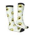thumbnail image 3 of Daiia Sports Socks Avocado of a Hear Printed Novelty Crew Socks for Men Women Knee High Socks Cotton Socks Soft & Breathable Support Unisex Socks, 3 of 9
