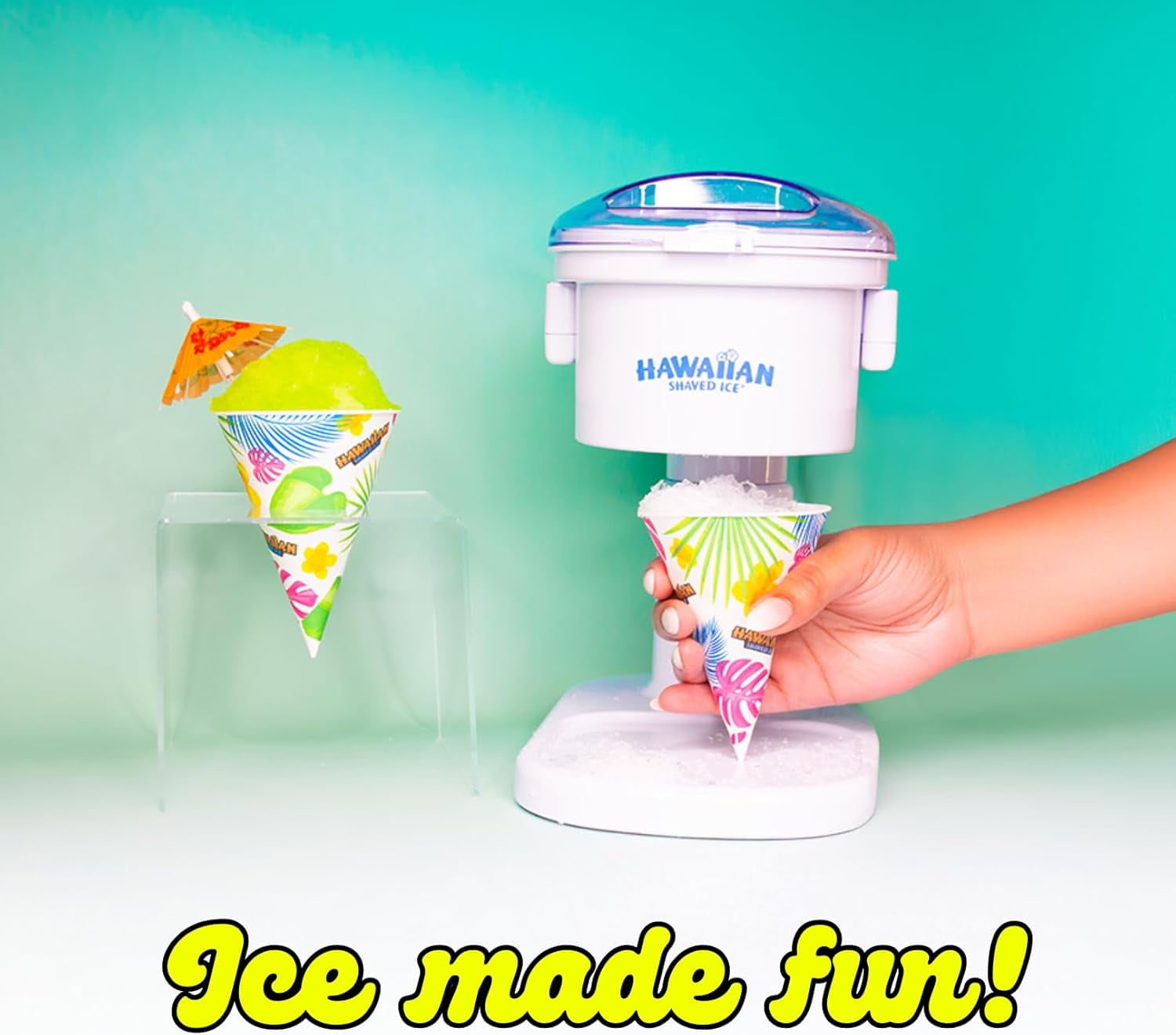 Kid-Friendly S700 Snow Cone and Shaved Ice  with 1-Year Warranty, 120V White