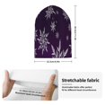 thumbnail image 2 of Lsque Snowflake Gradient Purple Pattern Knitted Beanie, Unisex Winter Hat, Knit Hat Winter Beanies Thick Fisherman Beanies Cuffed Plain Skull Caps, 2 of 6