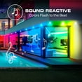thumbnail image 3 of Monster 100 ft Permanent Outdoor Lights Smart   – 72 RGBIC LEDs, Multi-White & Full Color, All-Weather Waterproof, App & Voice Control – Holiday & Year-Round Outdoor String Lighting, 3 of 11