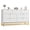 White, variant on Grey 53.5" Wide Dresser for Bedroom, Modern 7 Drawer Triple Dresser with Gold Accents, Long Storage Organizer for TV Stand & Closet, Large Chest of Drawers for Living Room, Hallway, Entryway