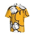 thumbnail image 2 of Autumn Leaves Men'S 3d Print Casual Button Down Shirts, Novelty Hawaiian Short Sleeves S, 2 of 8