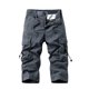 thumbnail image 1 of Multi Bolsillo Cargo Pantalones para Hombres Estiramiento Casual Cordón Clásico Pantalones Cortos de Verano con Bolsillos Múltiples, Pantalones Cortos de Cintura Elástica, 1 of 4