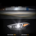 thumbnail image 6 of Fit for 2019 2020 2021 Hyundai Tucson Headlight Halogen Black Housing Driver LH, 6 of 8