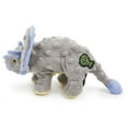 thumbnail image 2 of goDog® Dinos™ Frills with Chew Guard Technology™ Durable Plush Squeaker Dog Toy, Small, Gray, 2 of 12