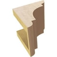 thumbnail image 6 of 5"W x 5"D x 5"H Wide New Brighton Rough Cedar Woodgrain TimberThane Corbel, Primed Tan, 6 of 6