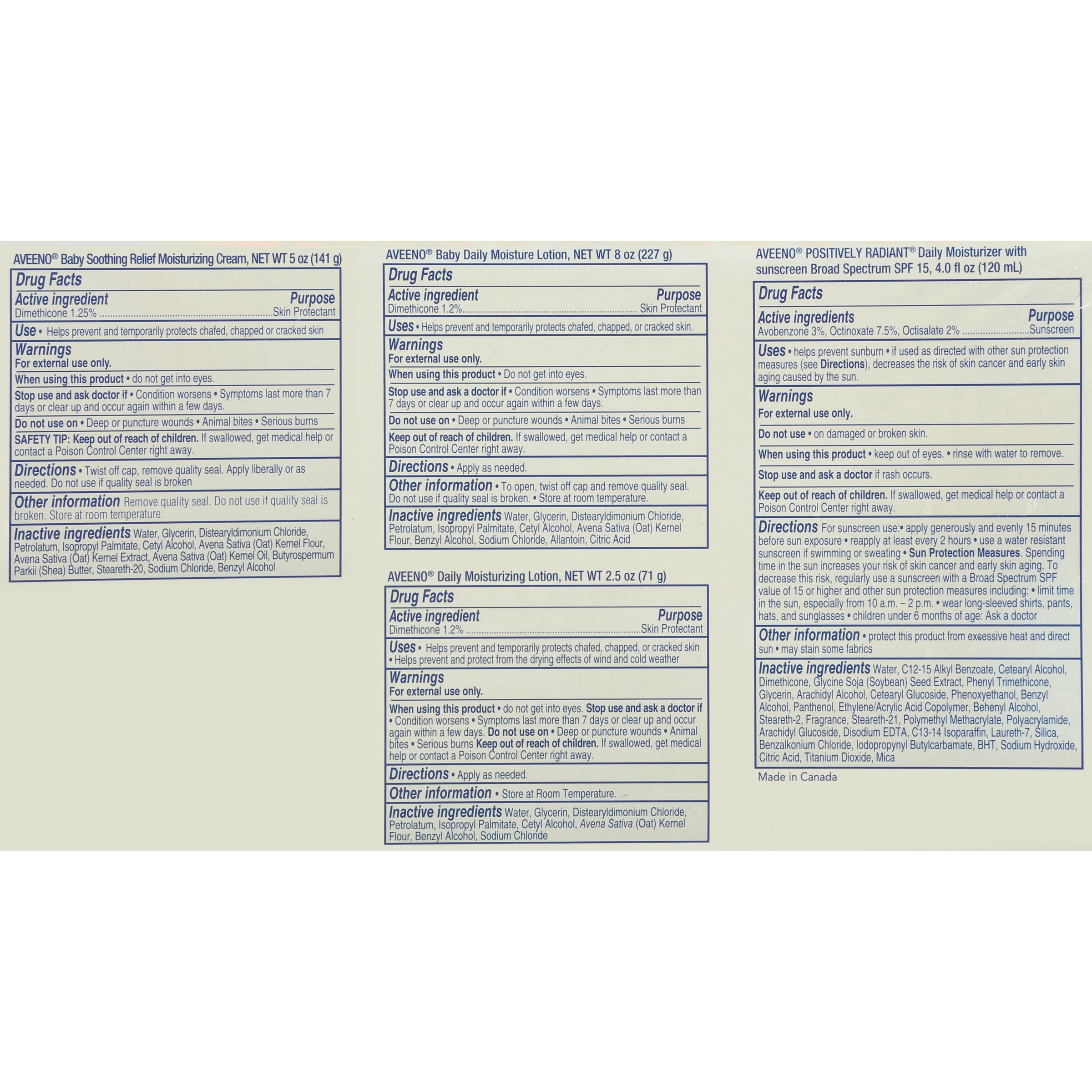 aveeno baby and mommy gift set