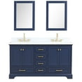 thumbnail image 6 of 60" Freestanding Bathroom Vanity with Sink - Navy Blue, 6 of 14