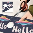 thumbnail image 6 of Yayeee Faucet Mat for Kitchen Sink 30" Diatomite Long Splash Guard Pad, Colorful UFO, 2 Pack, 6 of 7