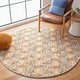 thumbnail image 2 of SAFAVIEH Trace Shavonne Geometric Area Rug, Ivory/Navy, 6' x 6' Round, 2 of 10