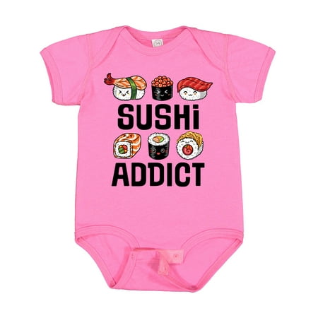 

Inktastic Sushi Addict Funny Sushi Gift Gift Baby Boy or Baby Girl Bodysuit