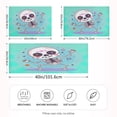 thumbnail image 4 of Dailycode Satin Pillow Case Standard Silk Pillow Cover for Hair and Skin Envelope Closure Cartoon Skeleton Dancing 20"x26", 4 of 9