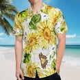 thumbnail image 5 of High Quality Hawaiian Shirts for Men Short Sleeve Aloha Beach Shirt Floral Summer Casual Button Down Shirts Blouses RC7TX9, 5 of 7
