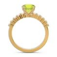 thumbnail image 4 of 2.25 Carat Round Shape Natural Diamond & Peridot Gemstone Charming Bridal Ring for Ladies Solid 14K Yellow Gold Size 10.5 by Diamond-Capitals, 4 of 7