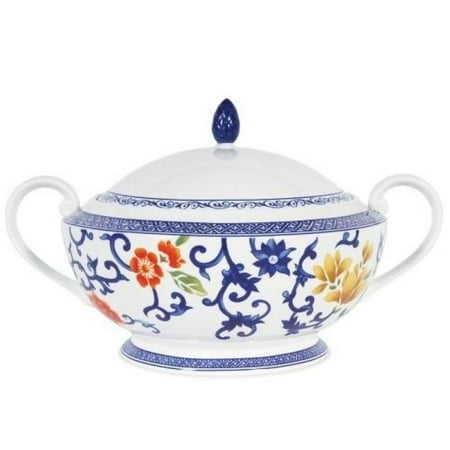 Lauren Ralph Dinnerware Mandarin Blue Covered Cerole