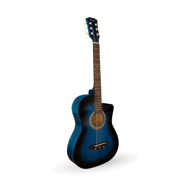 Guitarra Acústica Clasica Linium 38 Diestro Fina Economica Color Azul