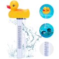 thumbnail image 1 of Swimming Pool Thermometer, Duck Shape Floating Water Thermometer Shatter Resistant with Large Display & String for Indoor Outdoor Hot Tubs Spas Aquariums, 1 of 7