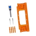 thumbnail image 2 of Lipstore Hinge Installation Kit Door Hinge Router Templates Hand Tool Easy to Use Orange, 2 of 8