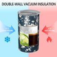 thumbnail image 2 of 20oz Coffee Tumblers Pioneer Flower Floral Print Pattern Stainless Steel Vacuum Insulated Travel Tumbler Coffee Cups Mug with Lid and Straw with Cleaning Brush for Cold & Hot Drinks, 2 of 5