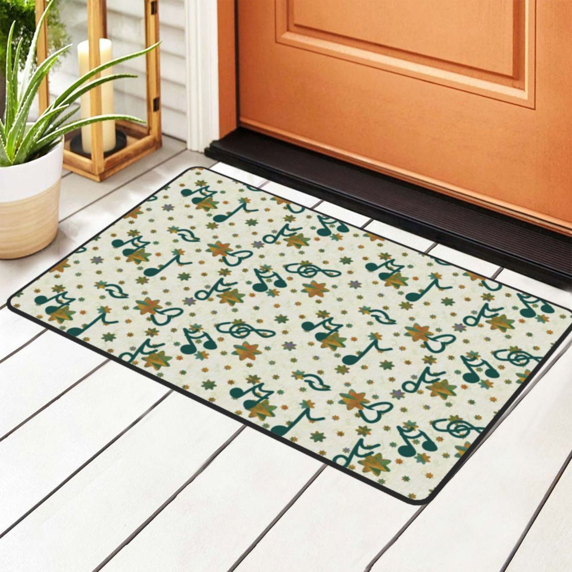 ZICANCN Background Graphic Area Rugs Doormat , Facecloth NonSlip Floor
