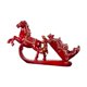 thumbnail image 5 of Estante para vino Macarena soporte para botella de vino caballo Organizador de Estatua rojo, 5 of 8