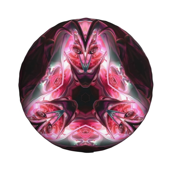 16'' Psychedelic Roses Tire Cover, Universal Spare Wheel Covers, Dust-Proof, Water-Proof, Sun-Proof and Corrosion-Proof