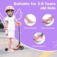 thumbnail image 3 of Kids Bike Helmet & Protective Gear Set for Toddlers Age 3-8, Adjustable for Cycling & Skateboarding -Pink, 3 of 7