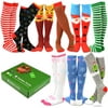 TeeHee Special (Holiday) Women Knee High 9-Pairs Socks with Gift Box (Christmas)