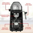 thumbnail image 2 of Brentwood 800 Watt Cappuccino Brewer and Espresso Maker w/ Frothing Wand,  Black, 2 of 7