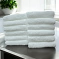 thumbnail image 6 of MadeTerra S White Premium Hand Towels: Pack of 12, 100% Cotton, Soft & Absorbent Face Towels, Perfect for Spa, Gym, and Bathroom ( Size 13''x13'' ), 6 of 6