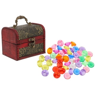  RICHNESS Pirate Treasure Jewels Jumbo Bling Diamonds  Multi-Colored Treasure for Pirate Party Pack of 80pcs : Toys & Games