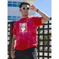 thumbnail image 2 of Abstract Statue W Melty Face Tie Dye Crystal Men -Image by Shutterstock, Male Large, 2 of 4