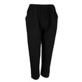 thumbnail image 1 of Pantalones Harem de cintura alta de suelto para mujer con bolsillos S Zulema Pantalones de lino de algodón de las mujeres, 1 of 8
