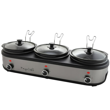 

Triple 2.5-qt. Slow Cooker & Buffet Server