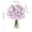 Purple, variant on Artificial Peony Bouquet with Raffia Wrap, 27 Heads Faux Silk Flowers for Home Vase, Realistic Farmhouse Decor for Living Room Table and Wedding Centerpiece
