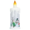 thumbnail image 3 of Velas navideñas sin llama LED simulación llama Santa decoración luz nocturna para Navidad tipo D ancianos, 3 of 14