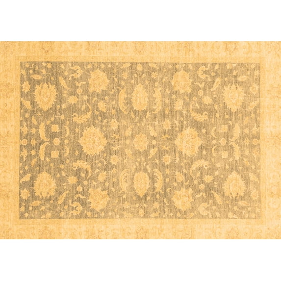 Ahgly Company Indoor Rectangle Oriental Brown Traditional Area Rugs, 7' x 10'