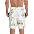 thumbnail image 6 of KLL Green Blue Avocado for Men's 1-Pack Shorts,Sleep Pajama Shorts for Men Soft Pj Shorts Men's Pajama Bottoms Sleepwear -Medium, 6 of 7