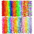 thumbnail image 1 of Collares hawaianos Leis Ruisita de 72 piezas con flores de 36 colores, 1 of 6