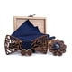 thumbnail image 4 of Pajarita de madera Pajarita de madera hecha a mano Pajarita de madera para hombre Gemelos Corsage Square Set, 4 of 4