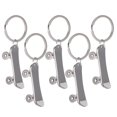 thumbnail image 1 of Miangastore Simple Design Silver Zinc Alloy 5Pcs 2.2x1.2in, 1 of 8